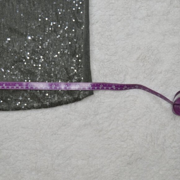 Made in Italy gray sequin front camisole size S - Picture 5 of 7